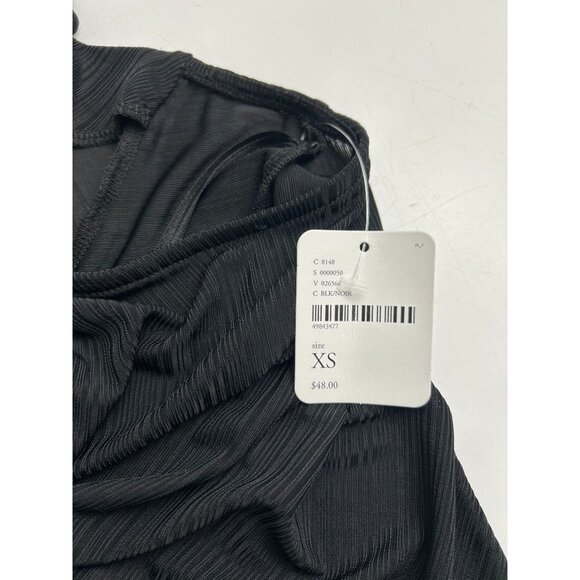 Intimately Free People Black XS Sleeveless Draped Back Tank Top With Braided Str - Picture 8 of 9